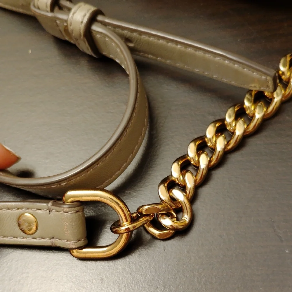 Tory Burch Quilted Gray Crossbody Bag - Picture 8 of 8